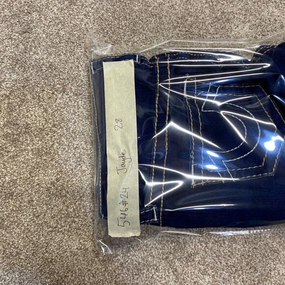 Designer True Religion Jayde Mid Rise Classic Short 28 dark wash rodeo western - Picture 12 of 12